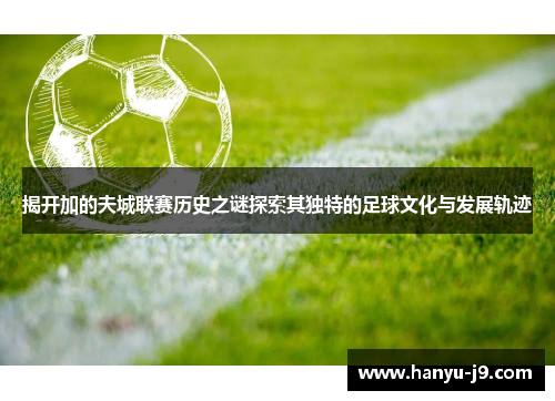 揭开加的夫城联赛历史之谜探索其独特的足球文化与发展轨迹