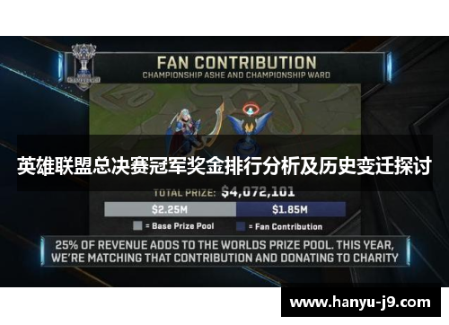 英雄联盟总决赛冠军奖金排行分析及历史变迁探讨